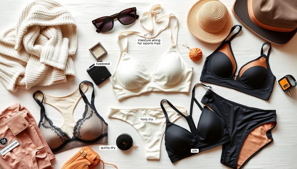 Lingerie de voyage adaptée à différentes situations et climats Lingerie de voyage adaptée à différentes situations et climats