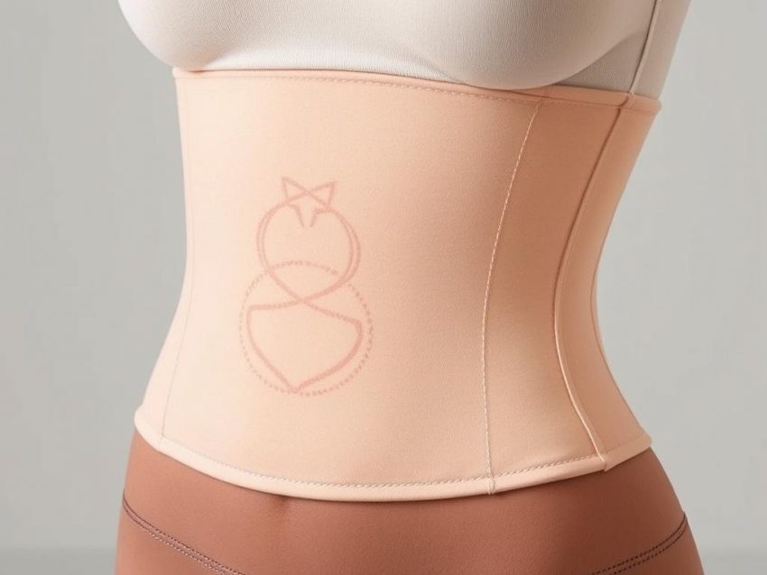 Plaque shapewear pour ventre plat sous une robe moulante